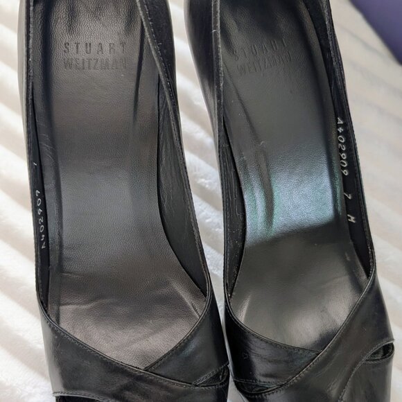 Sturt Weitzman Black Platform Pumps Size 7 - Picture 3 of 8